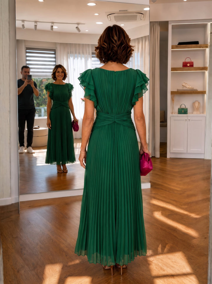 Pleated Maxi Dress Skylar
