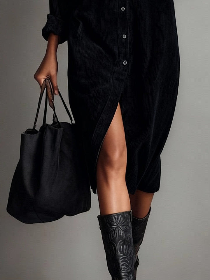 Corduroy Midi Dress