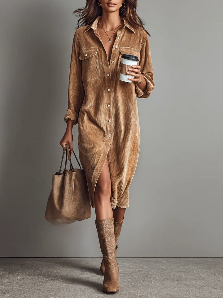 Corduroy Midi Dress