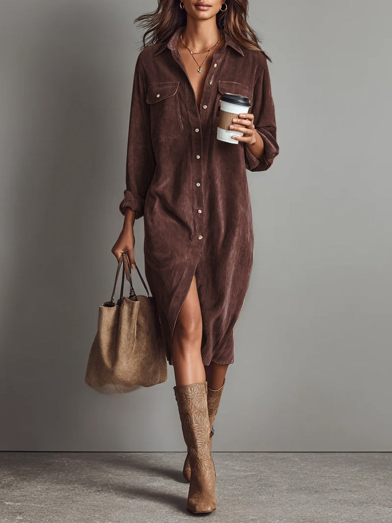 Corduroy Midi Dress