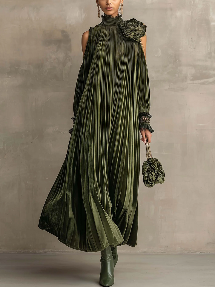 Pleated Maxi Dress