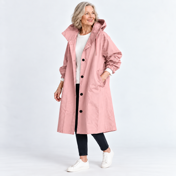 Hooded Longline Trench Coat