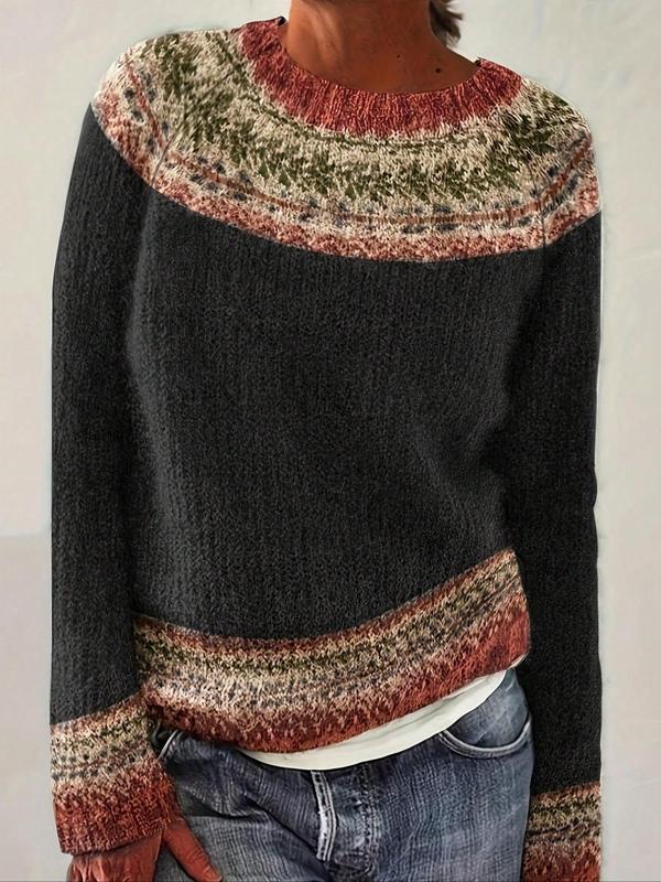 Chic Ethnic Sweater Knitwear for Effortless Elegance