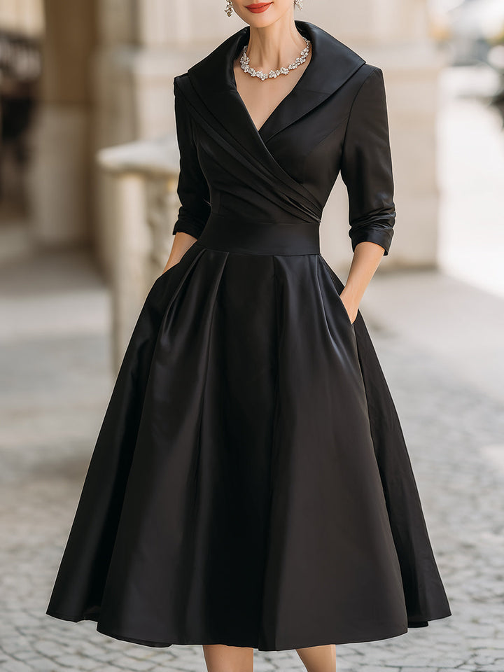 Midi Dress in Satin