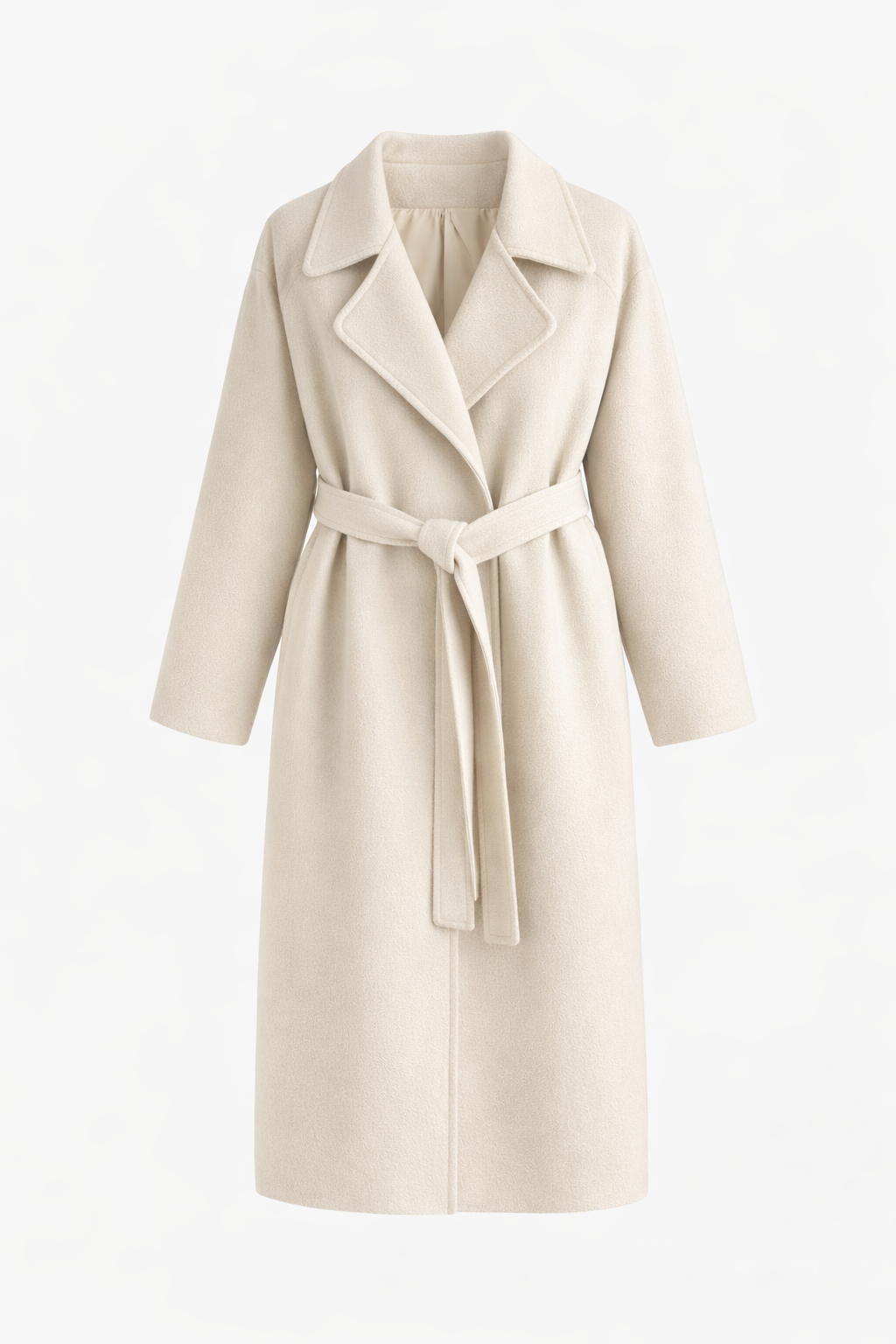 Elegant Belted Long Coat