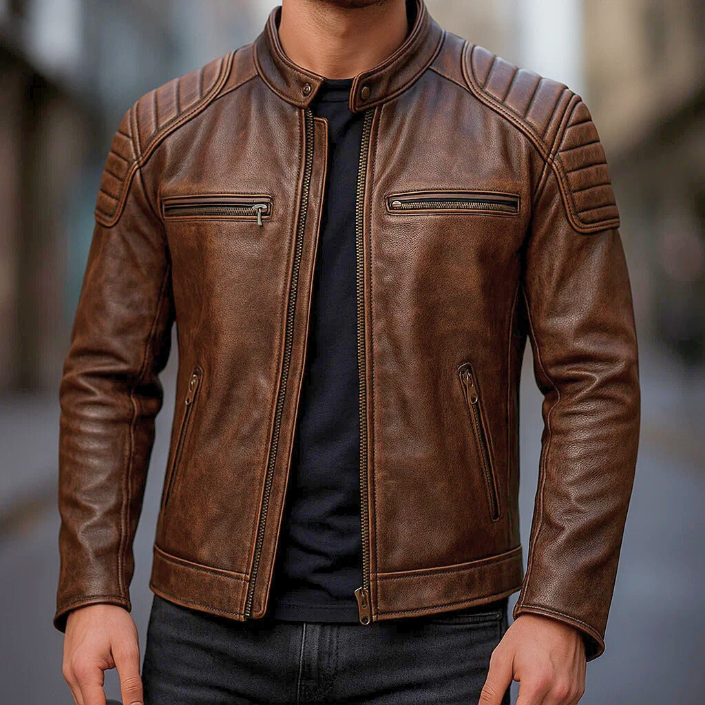 Premium Leather Moto Jacket