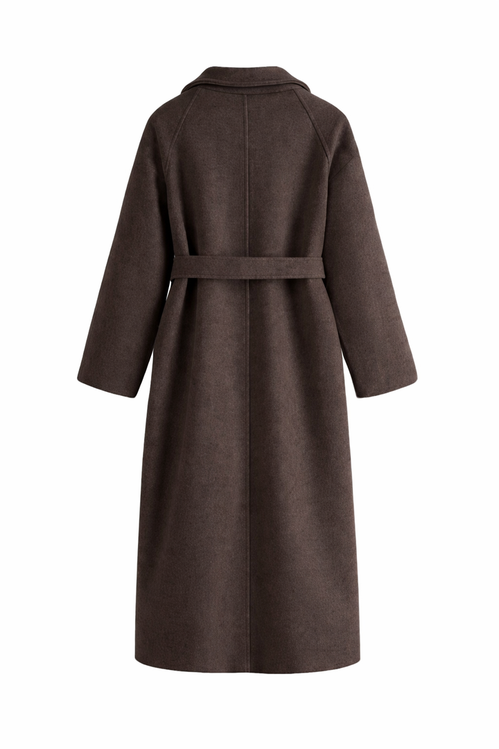 Elegant Belted Long Coat