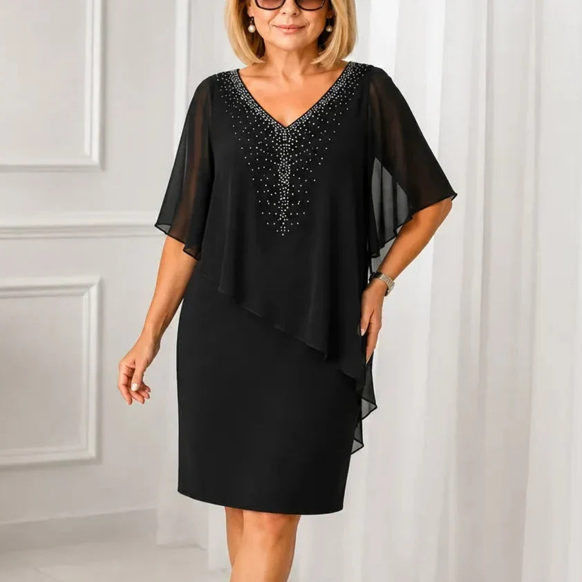 Elegant Draped Dress
