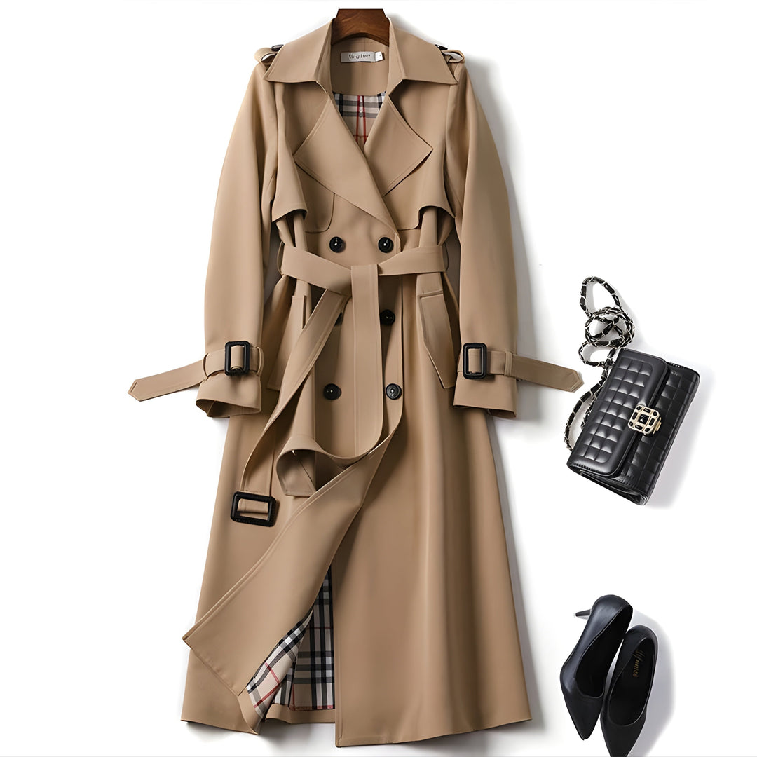 Elegant Belted Trench Coat