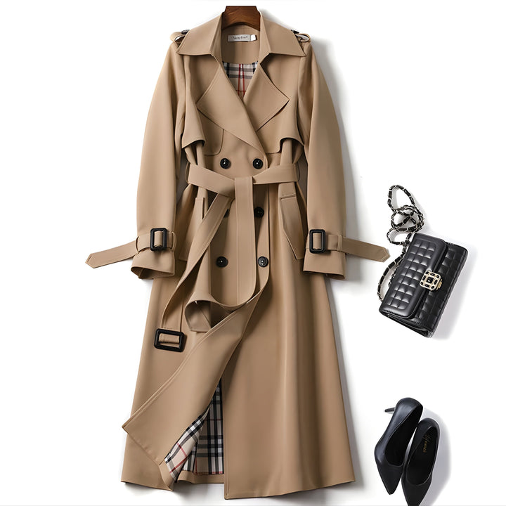Elegant Belted Trench Coat