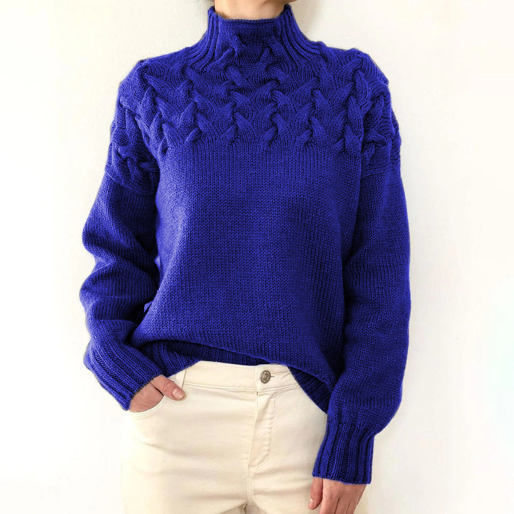 Cozy Turtleneck Knit Sweater