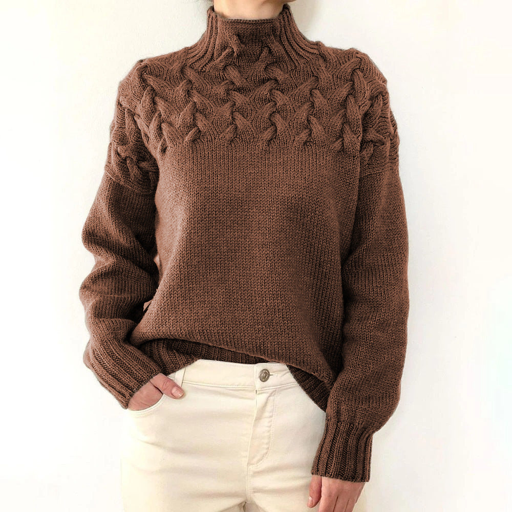 Cozy Turtleneck Knit Sweater