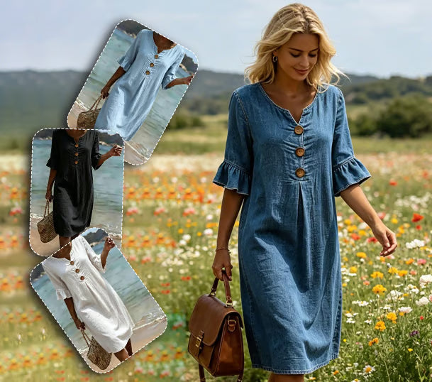 A-Line Denim Dress