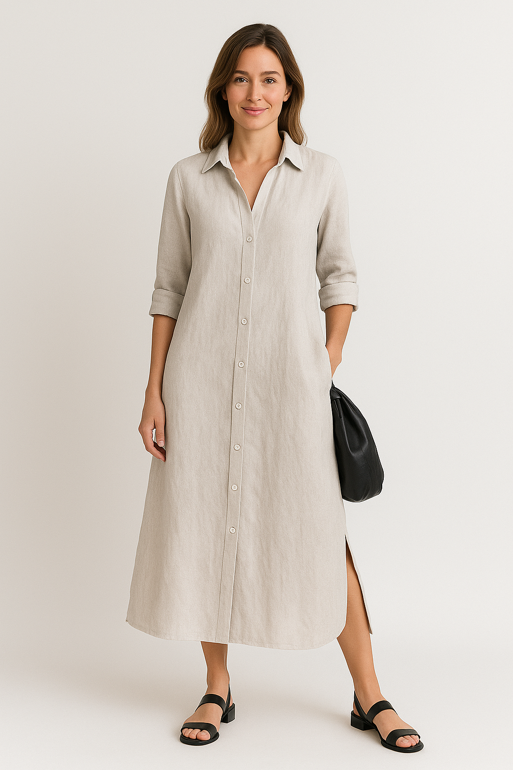 Casual Oversized Shirt Dress