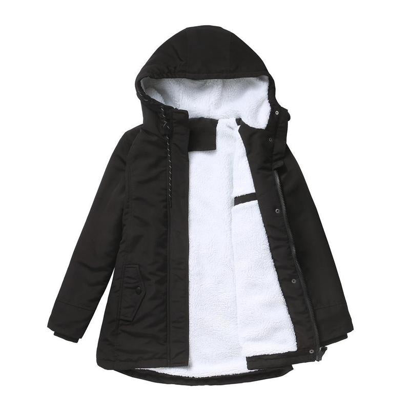 Cozy Quilted Winter Coat with Hood