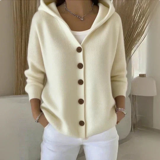 Hooded Knit Cardigan Everly