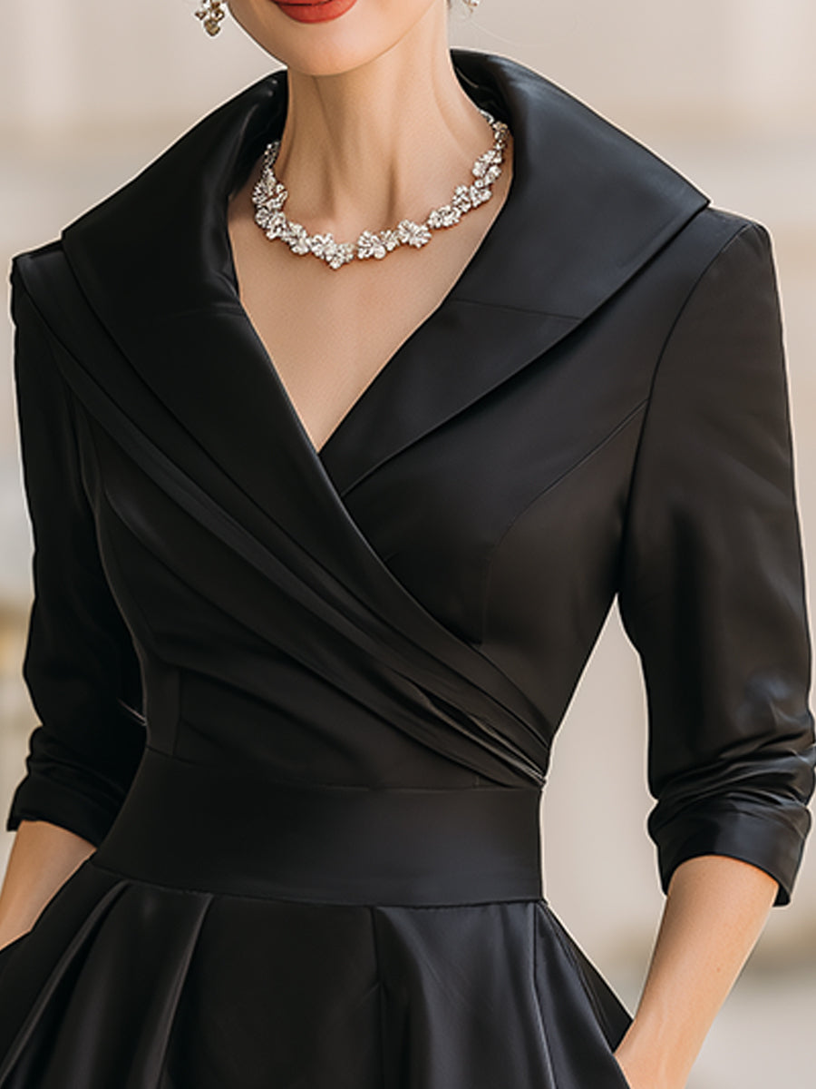 Midi Dress in Satin
