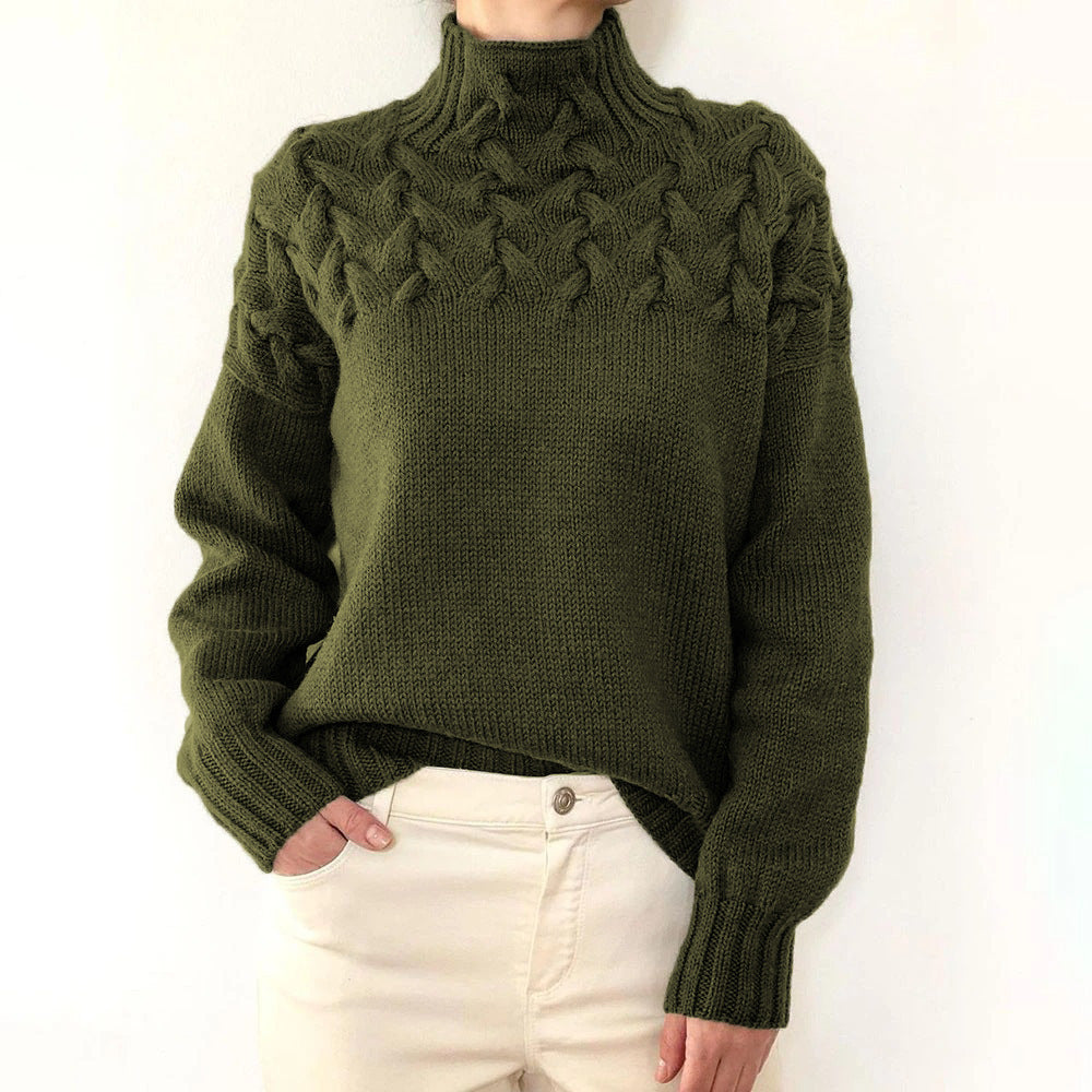Cozy Turtleneck Knit Sweater