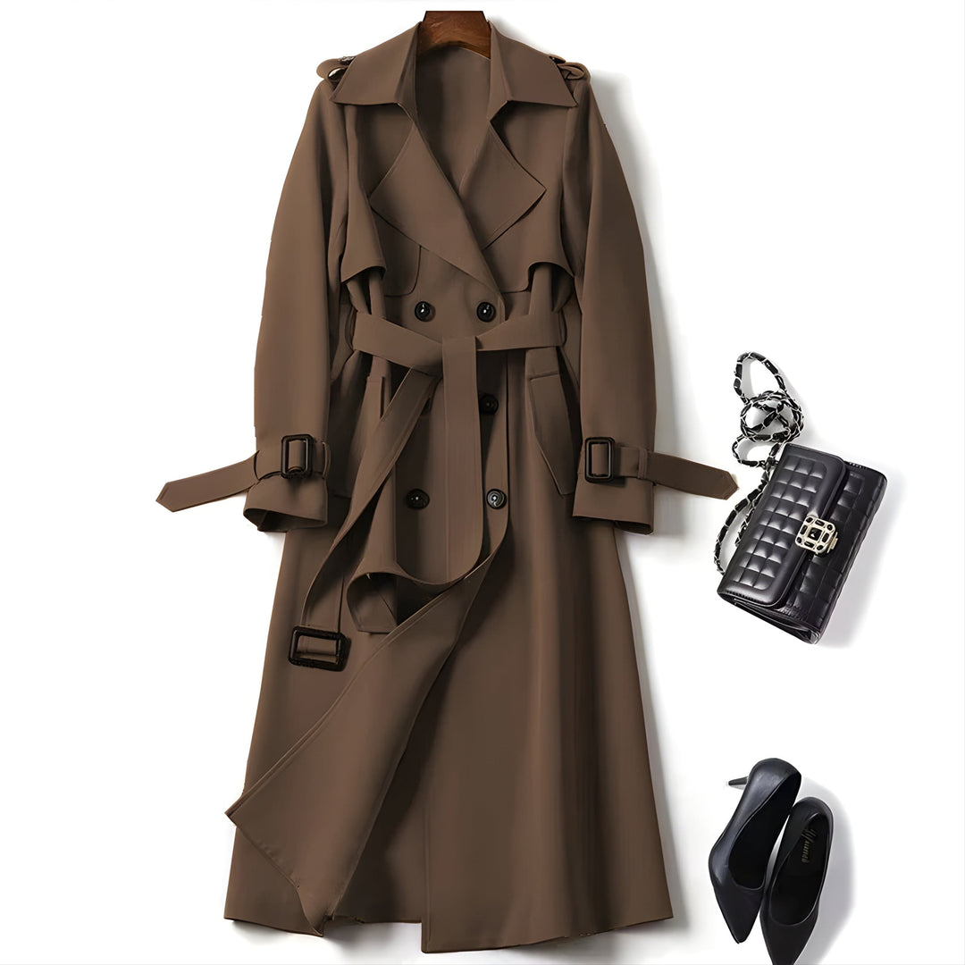 Elegant Belted Trench Coat