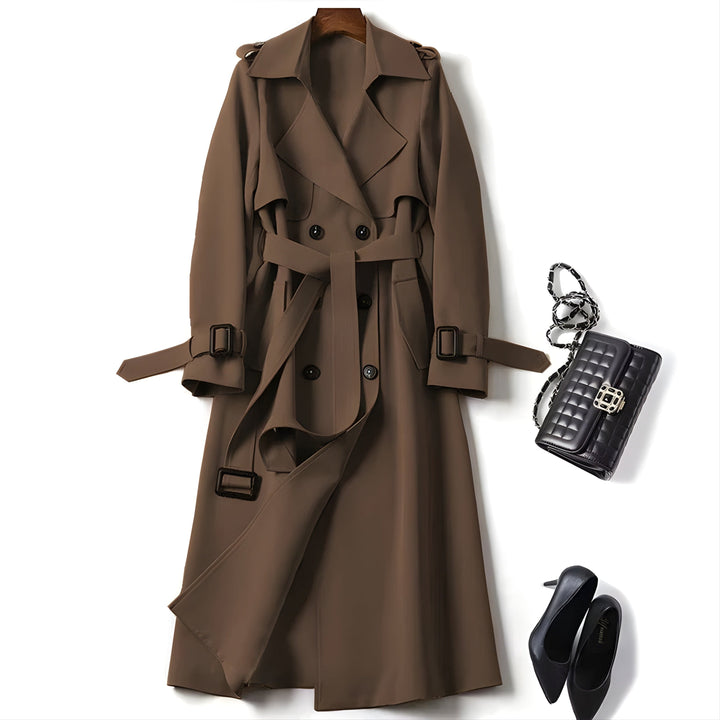 Elegant Belted Trench Coat