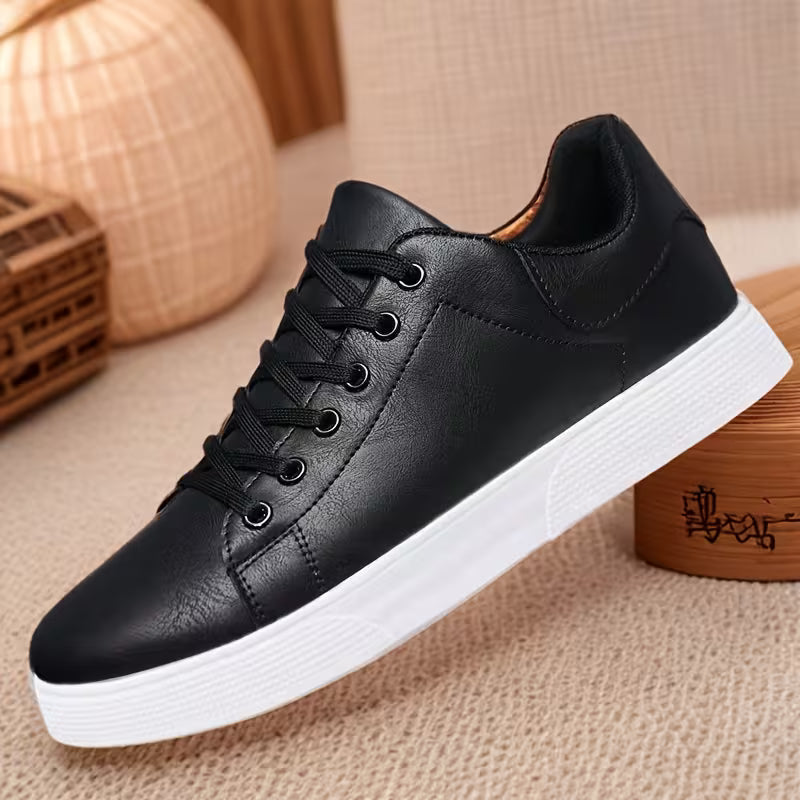 Casual Leather Lace-Up Shoes