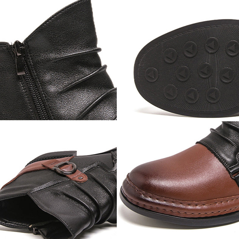 Genuine Leather Ankle Boots