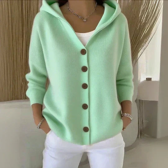 Hooded Knit Cardigan Everly