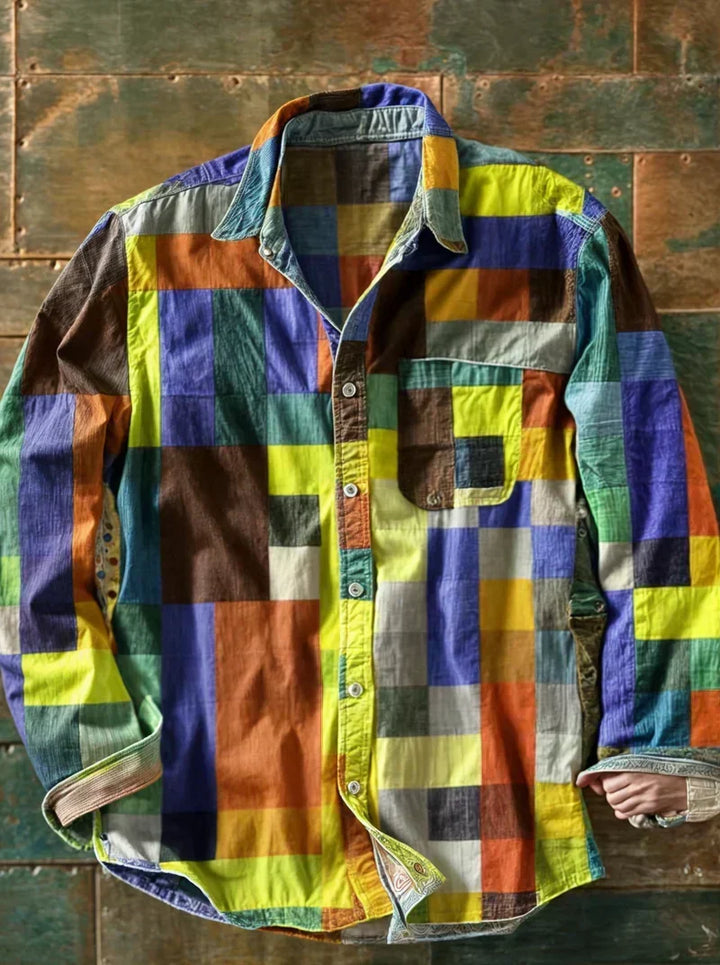 Premium Patchwork Statement Shirt