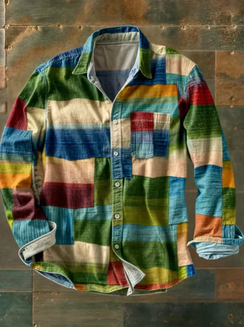Premium Patchwork Statement Shirt