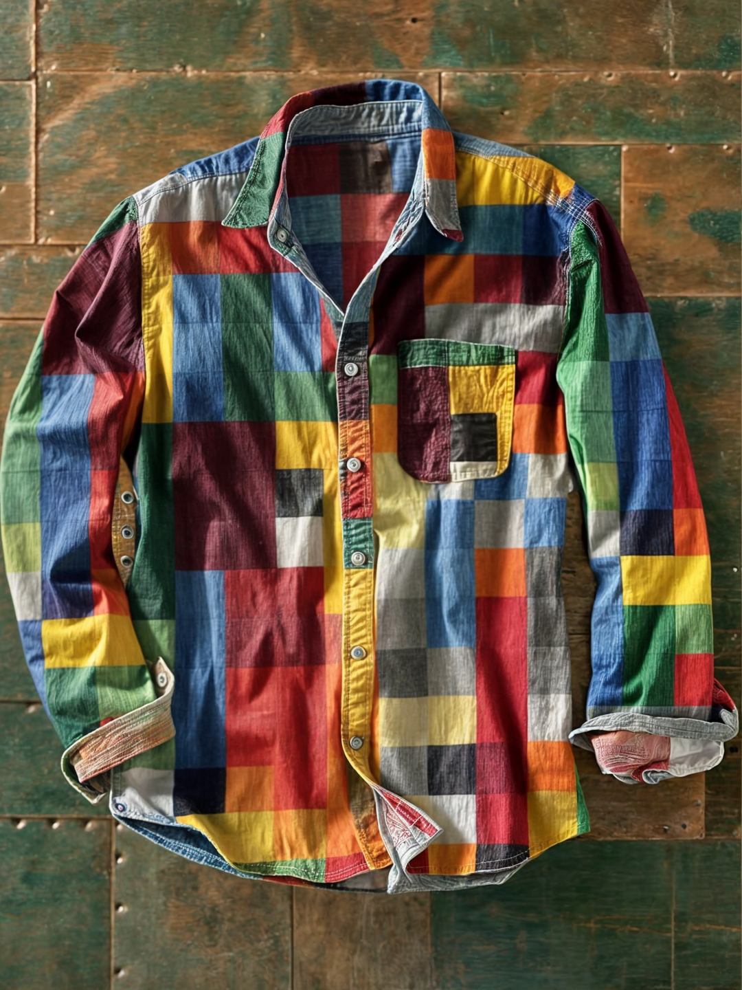 Premium Patchwork Statement Shirt