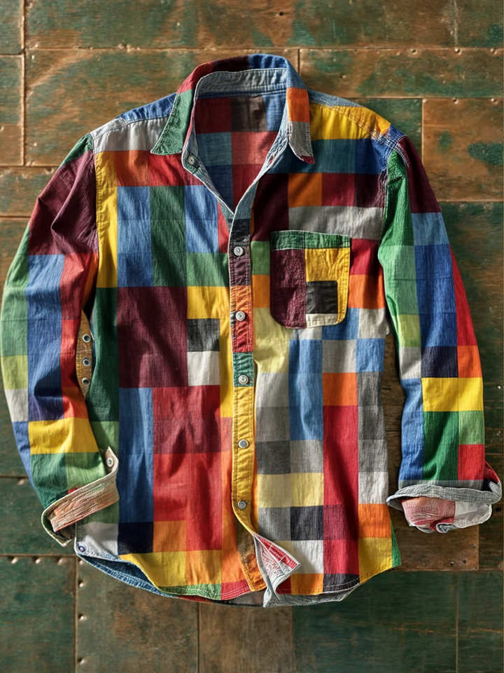 Premium Patchwork Statement Shirt