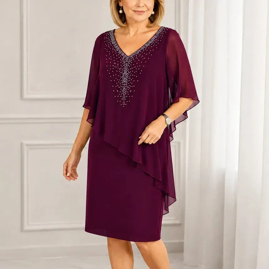Elegant Draped Dress