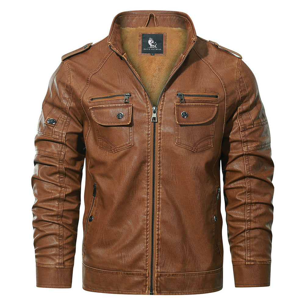 Fleece-Lined Motorcycle Jacket