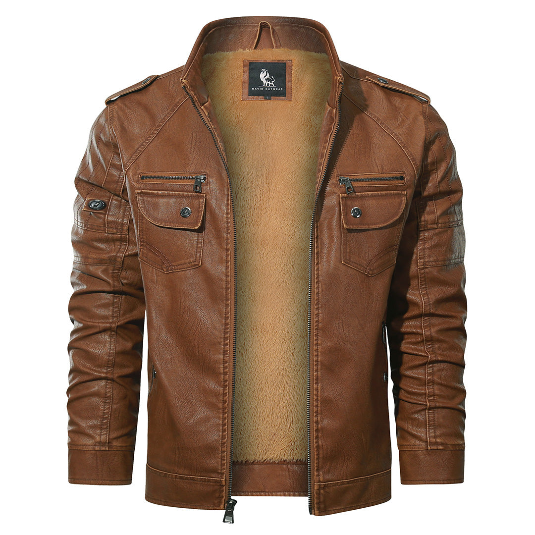 Fleece-Lined Motorcycle Jacket