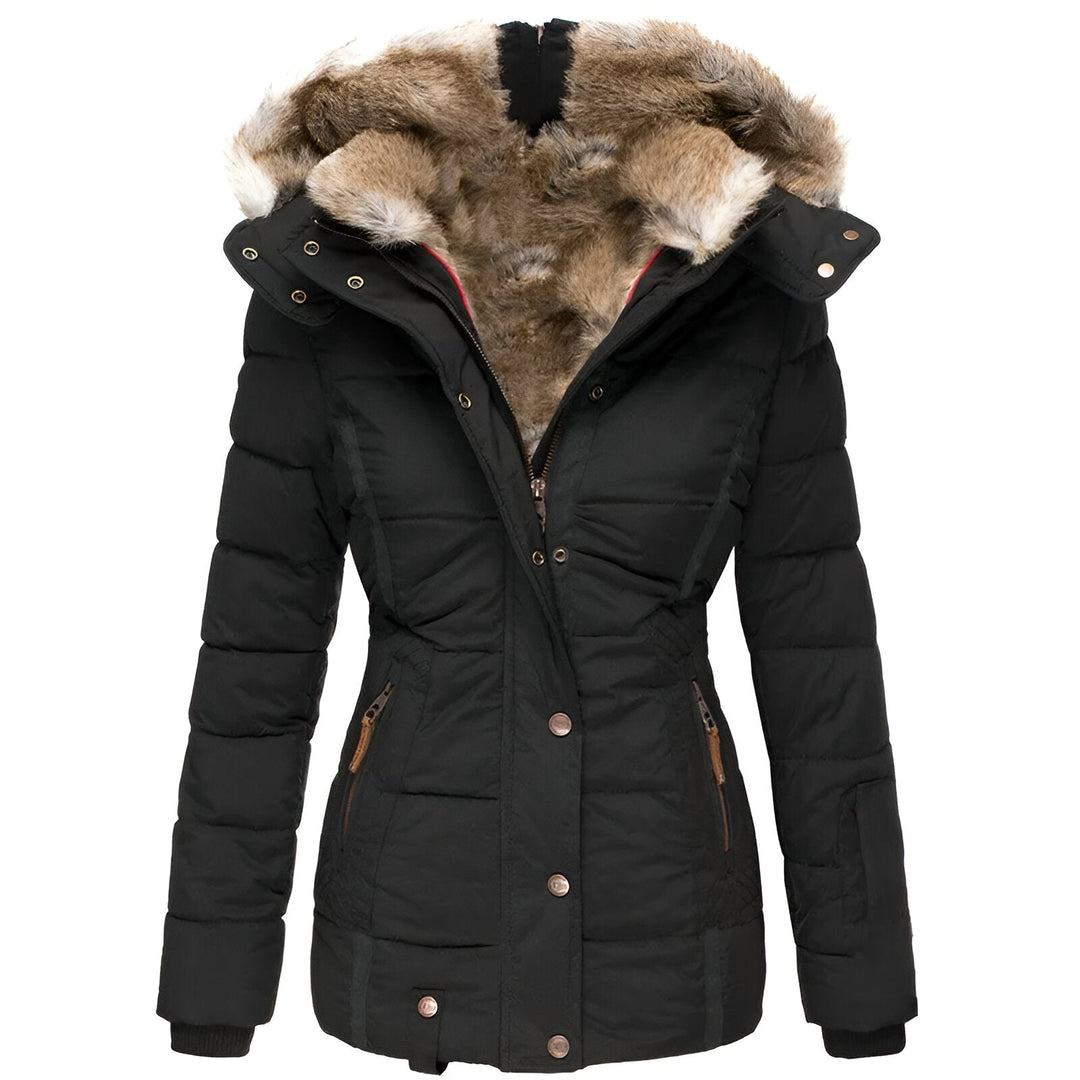 Slim-Fit Puffer Jacket with Hood