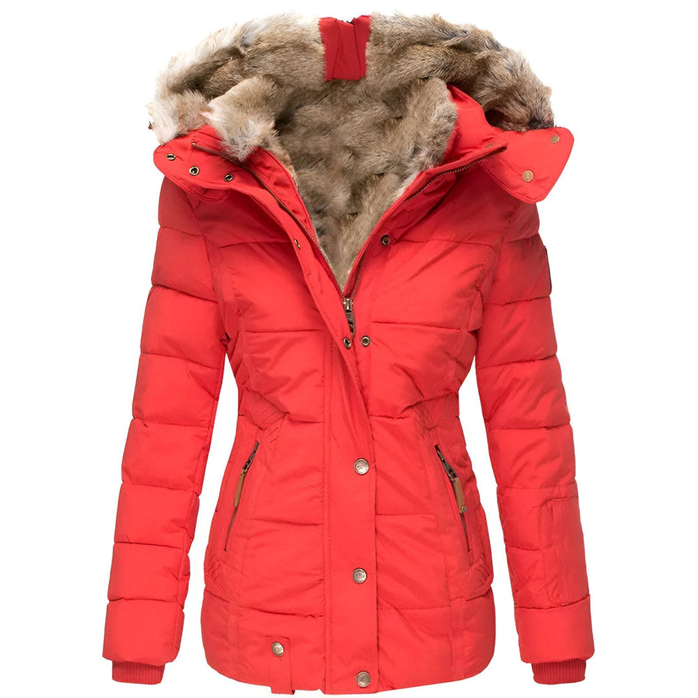Slim-Fit Puffer Jacket with Hood