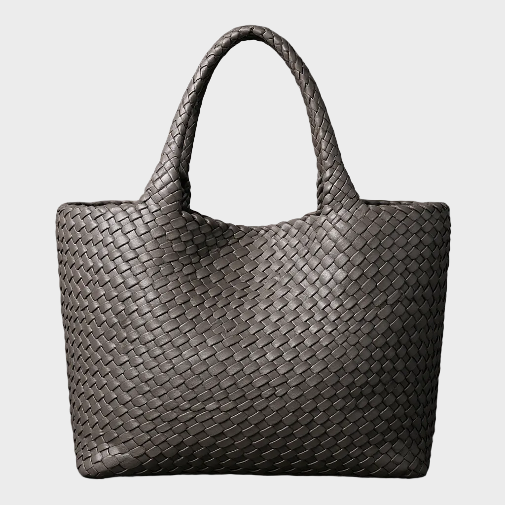 Handwoven Leather Tote Bag