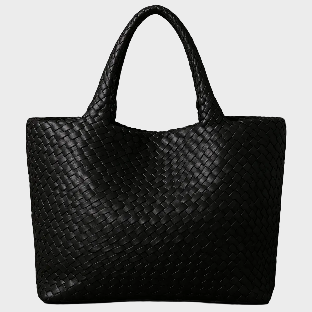 Handwoven Leather Tote Bag