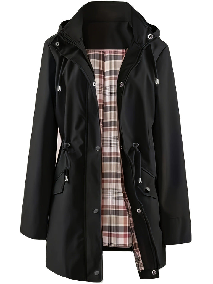 Tartan-Lined Rain Parka