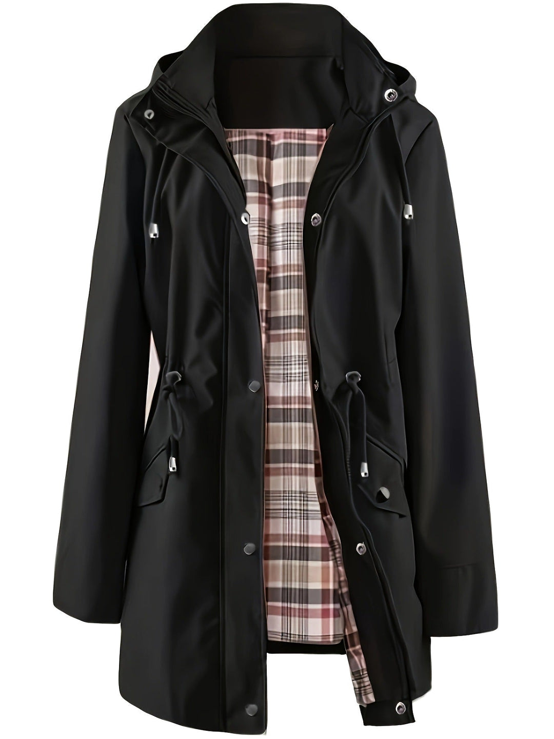 Tartan-Lined Rain Parka Alondra