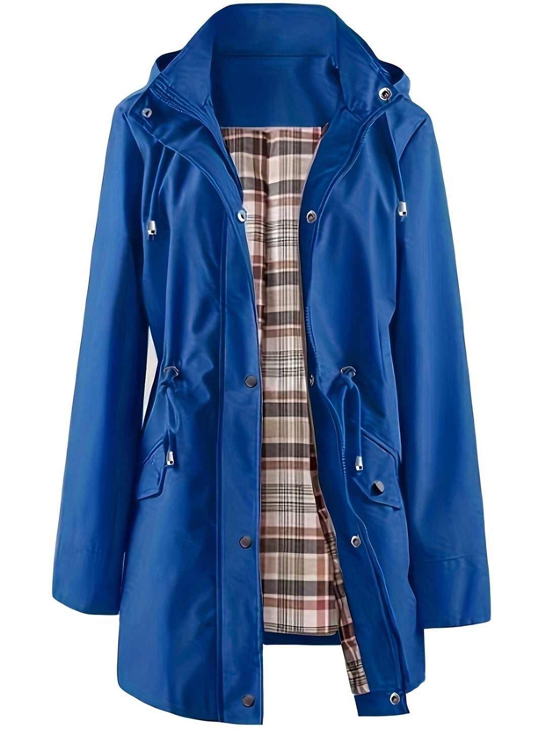 Tartan-Lined Rain Parka