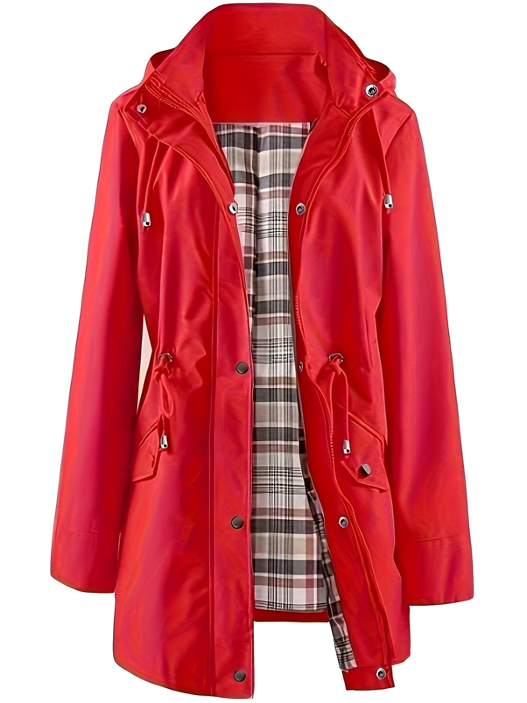 Tartan-Lined Rain Parka Alondra