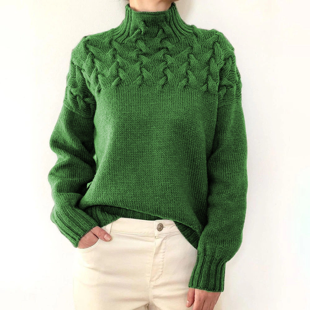 Cozy Turtleneck Knit Sweater