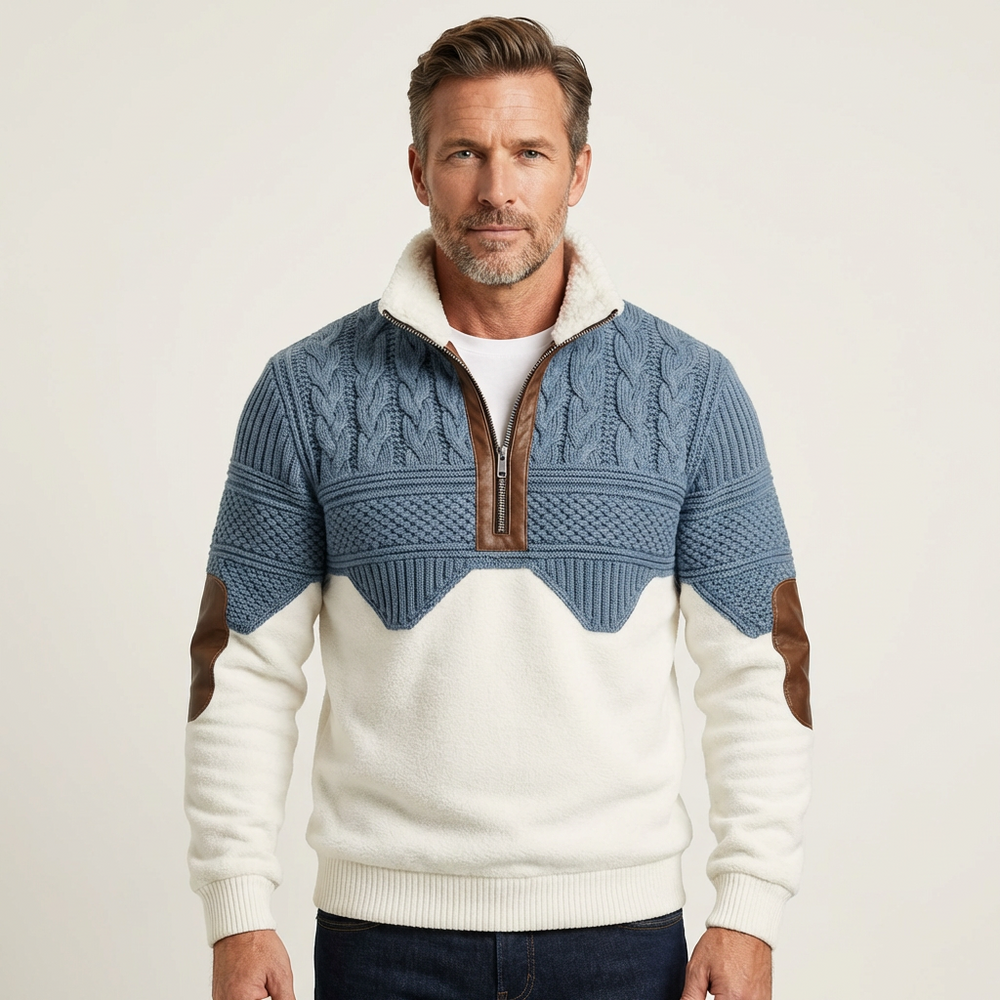 Textured Knit-Look Sweater