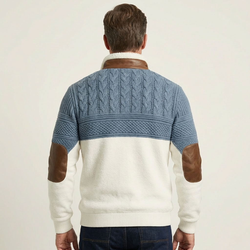 Textured Knit-Look Sweater