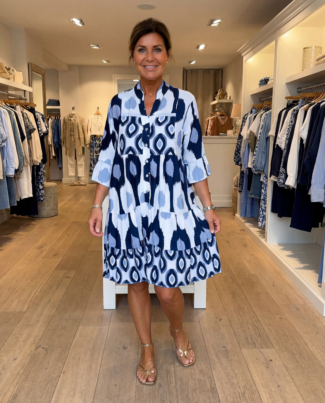 Tummy Hiding Flowing Spring Dress