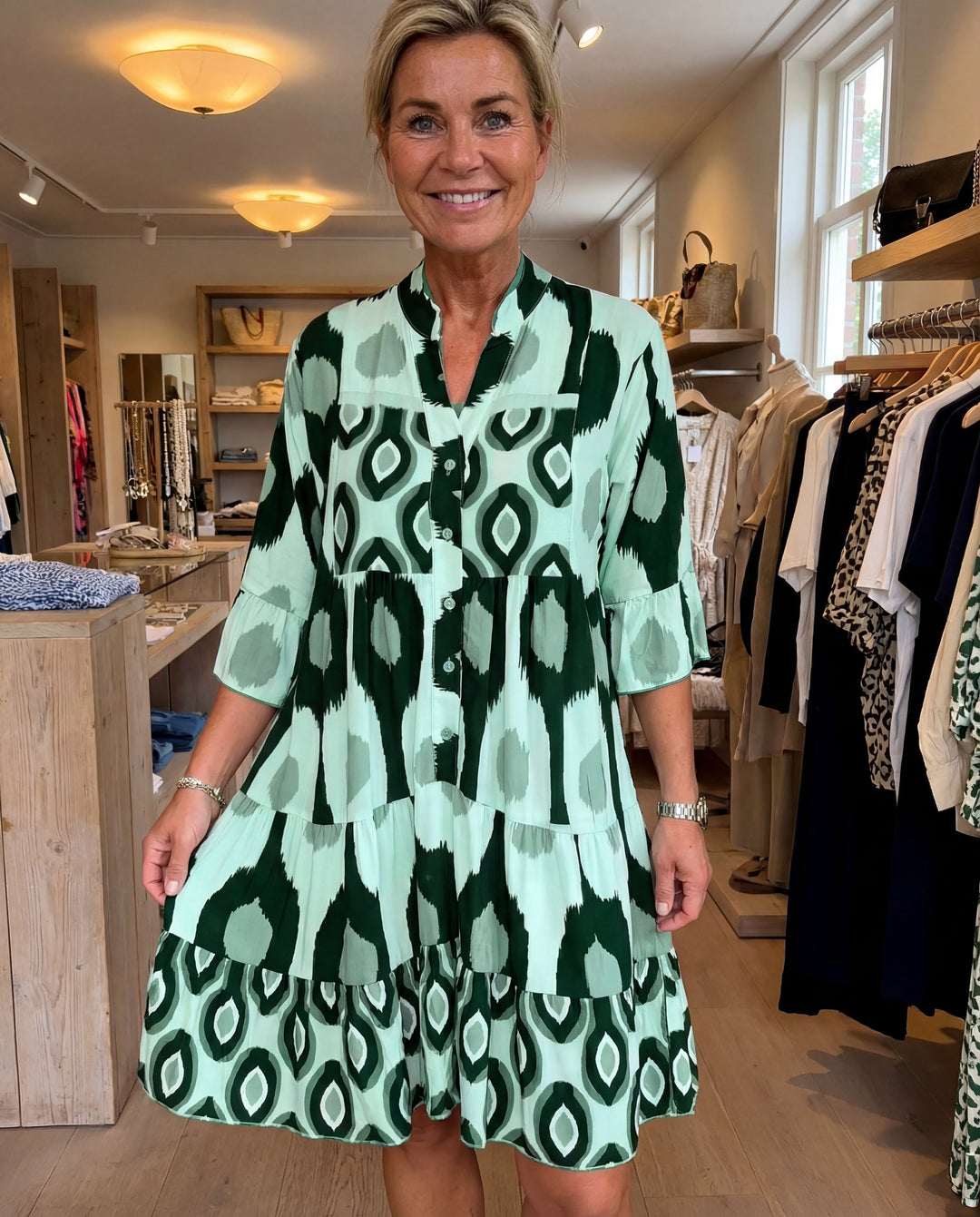 Tummy Hiding Flowing Spring Dress