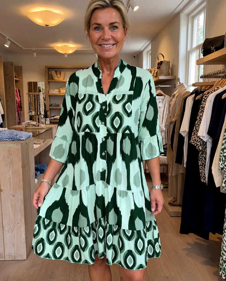 Tummy Hiding Flowing Spring Dress