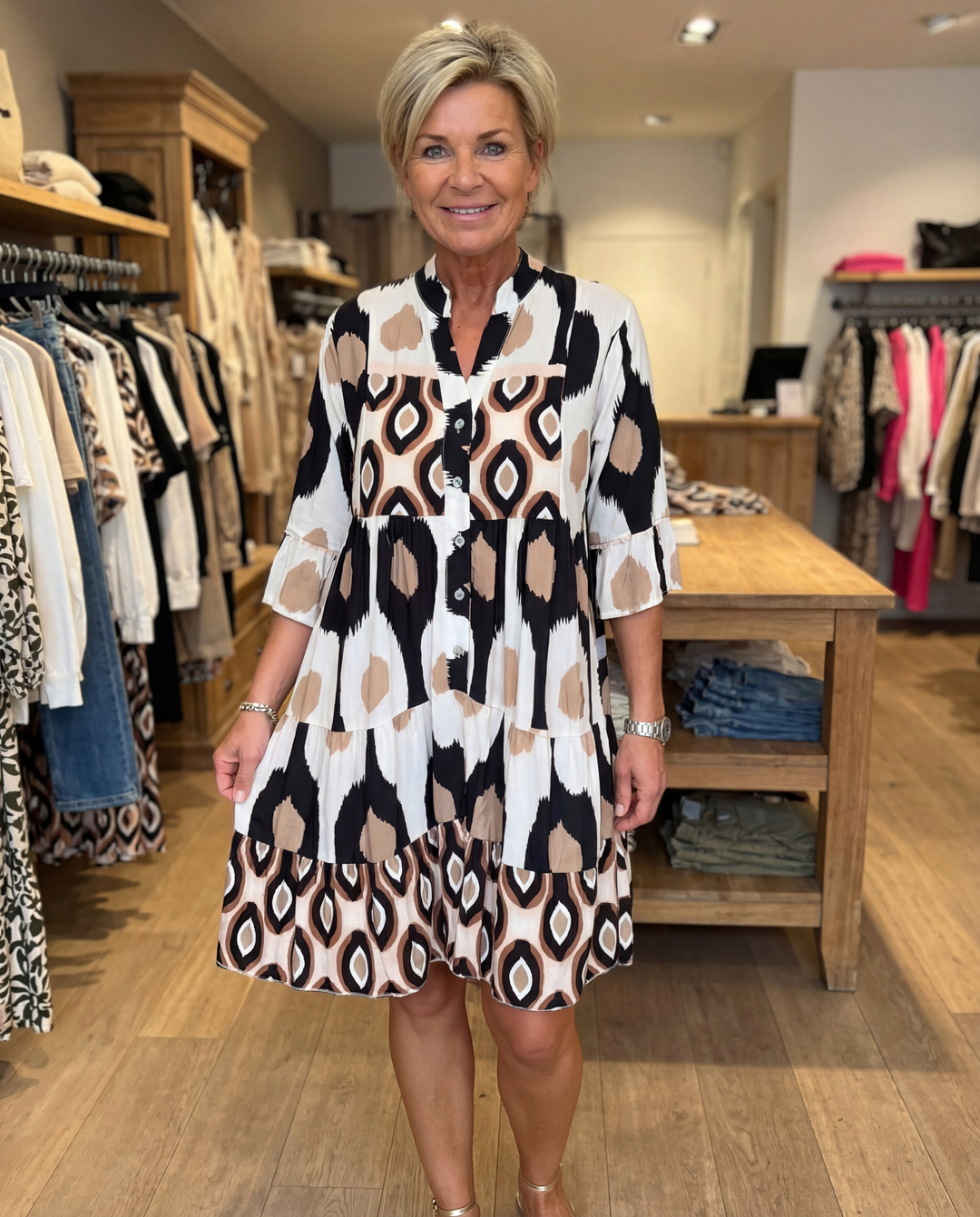 Tummy Hiding Flowing Spring Dress