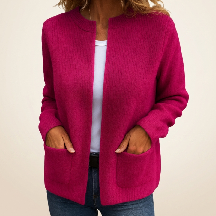 Warm Knit Zip Cardigan